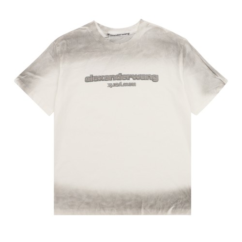Alexander Wang Washed Rhinestone LOGO T shirt