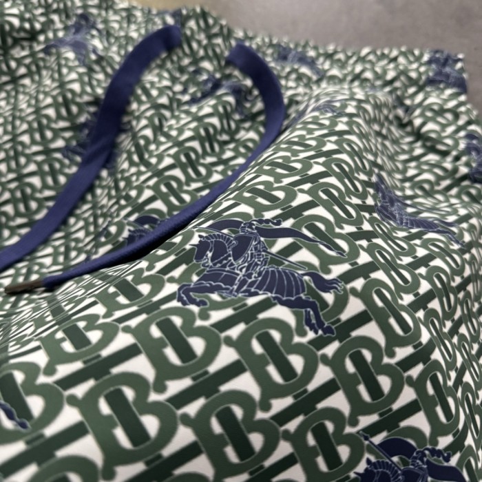 Burberry Jacquard Monogram Print Beach Shorts