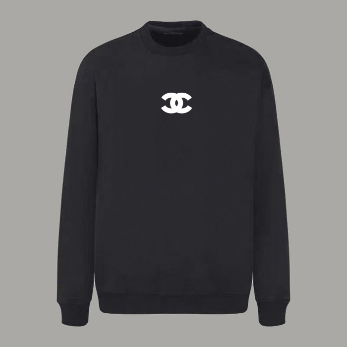 Chanel LOGO Cotton Jersey Crew Neck Sweatshirt