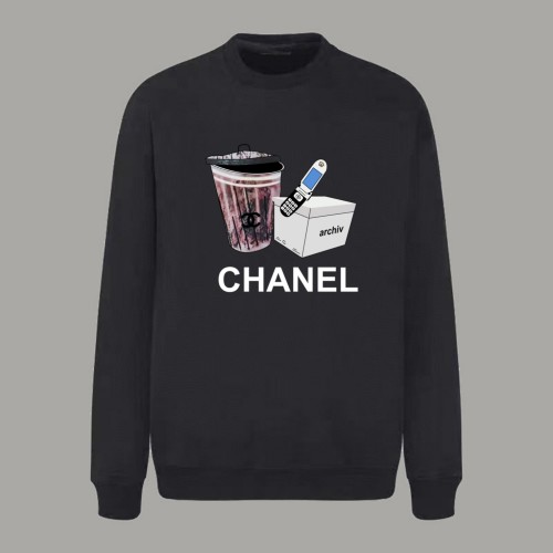 Chanel LOGO Cotton Jersey Crew Neck Sweatshirt