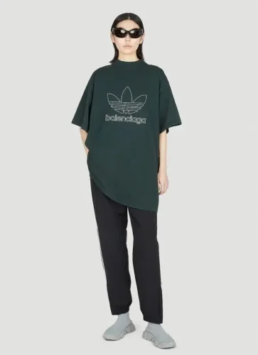 BALENCIAGA X Adidas Logo-Print Oversized Cotton T-Shirt