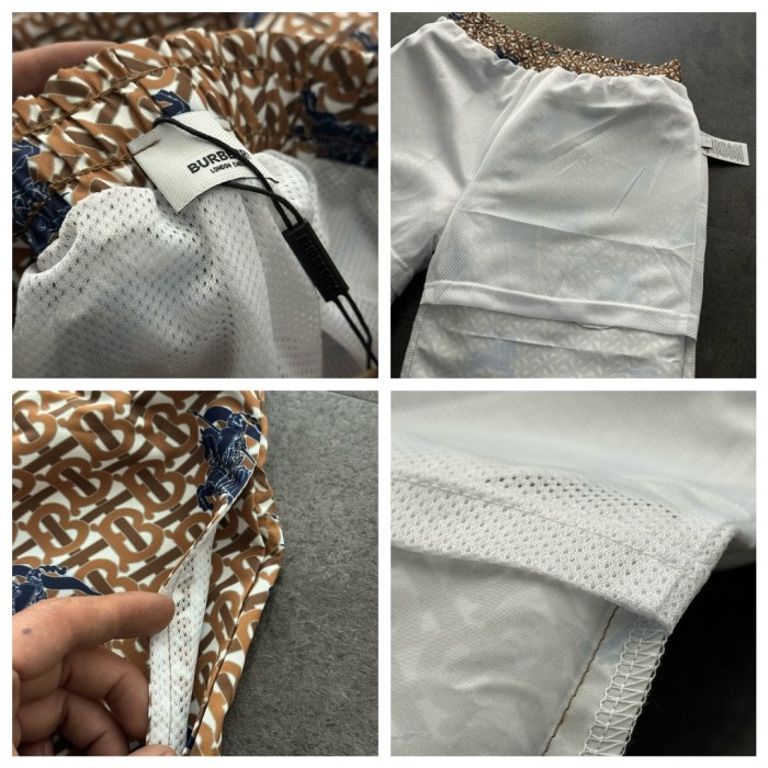 Burberry Jacquard Monogram Print Beach Shorts