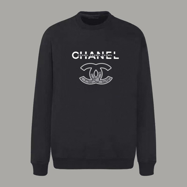 Chanel LOGO Cotton Jersey Crew Neck Sweatshirt