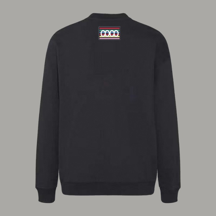 Chanel LOGO Cotton Jersey Crew Neck Sweatshirt
