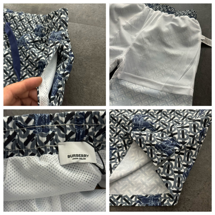 Burberry Jacquard Monogram Print Beach Shorts