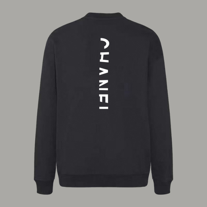 Chanel LOGO Cotton Jersey Crew Neck Sweatshirt