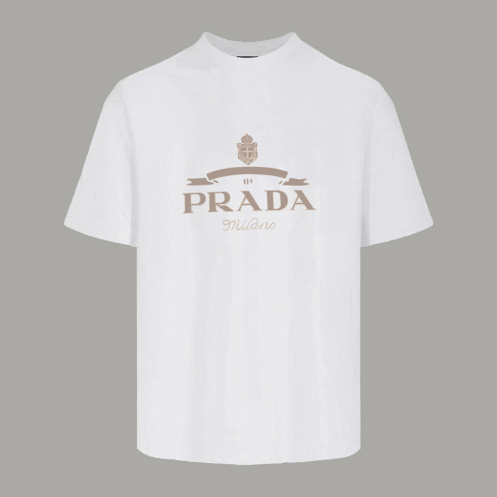 Prada Raised Logo round-neck T-shirt
