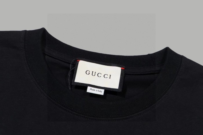 Gucci Print Cotton Short-sleeved T-shirt
