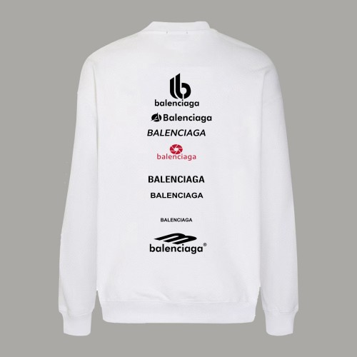 Balenciaga LOGO Cotton Jersey Crew Neck Sweatshirt
