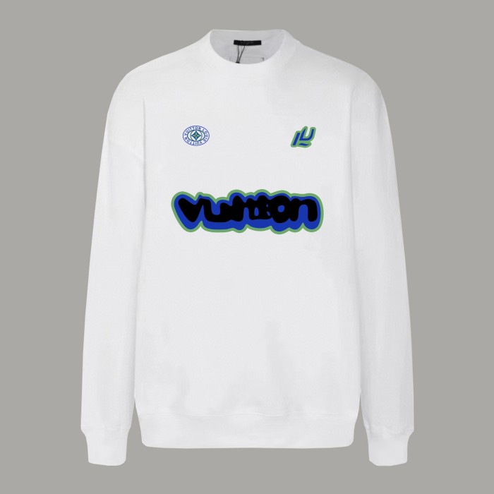 Louis Vuitton Printed Cotton Jersey Crew Neck Sweatshirt