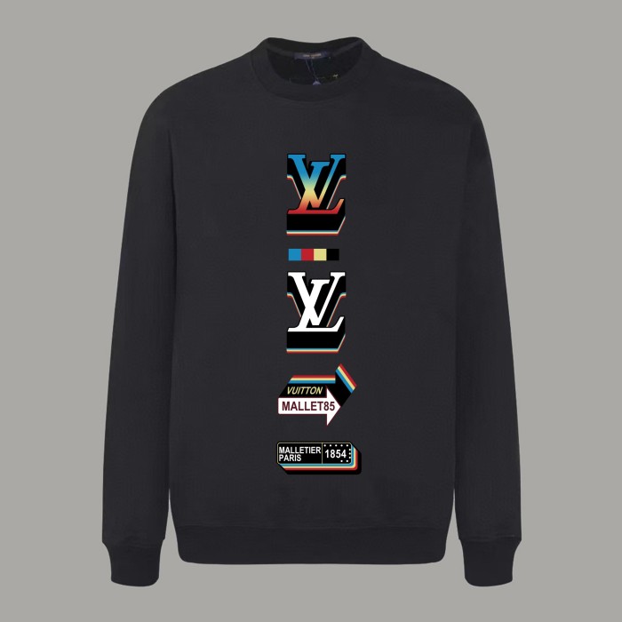 Louis Vuitton Printed Cotton Jersey Crew Neck Sweatshirt