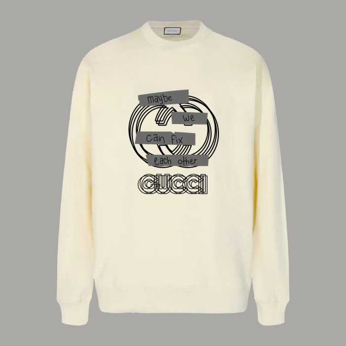 Gucci Cotton Jersey Round Neck Sweatshirt