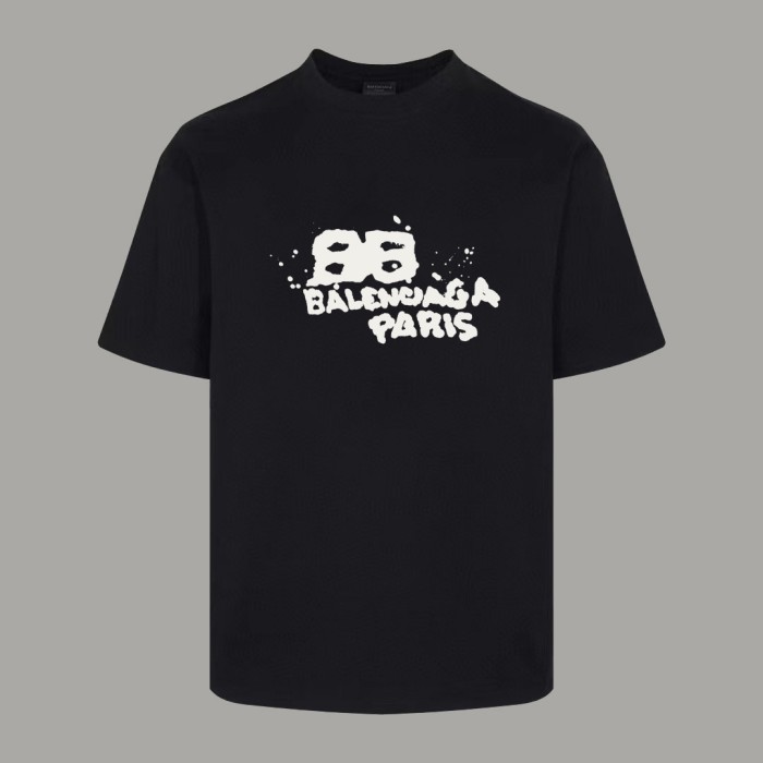 Balenciaga Men's Dirty Paris Logo T-Shirt