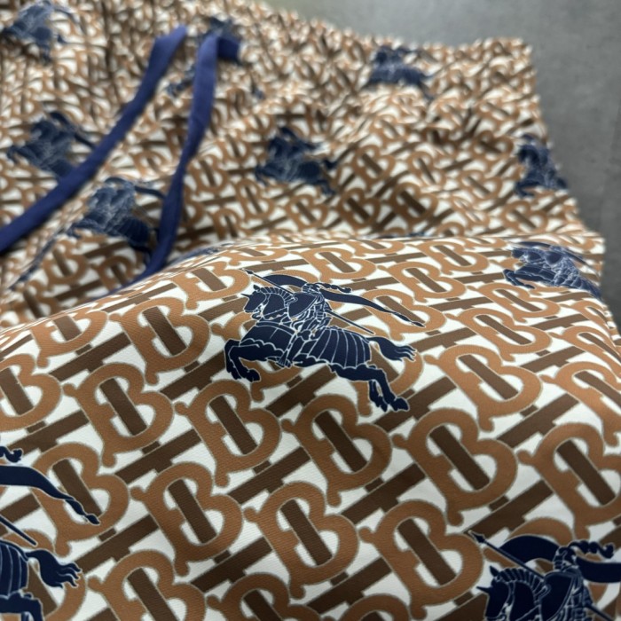 Burberry Jacquard Monogram Print Beach Shorts