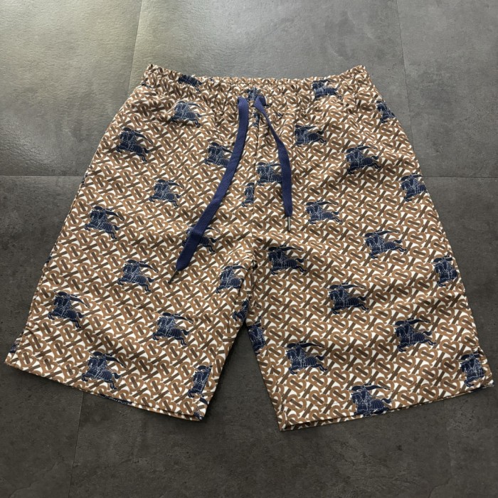 Burberry Jacquard Monogram Print Beach Shorts