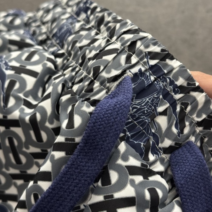 Burberry Jacquard Monogram Print Beach Shorts