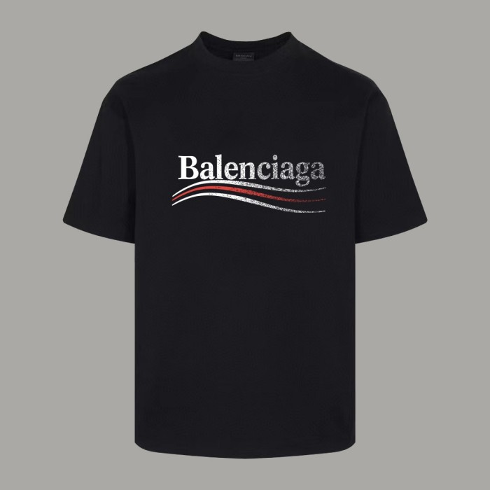 Balenciaga Distressed Ink Splash T-Shirt