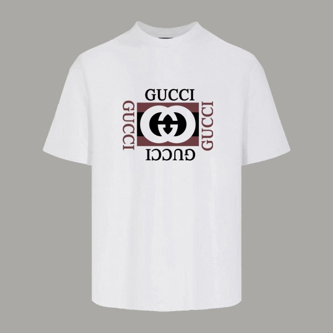 Gucci Print Cotton Short-sleeved T-shirt