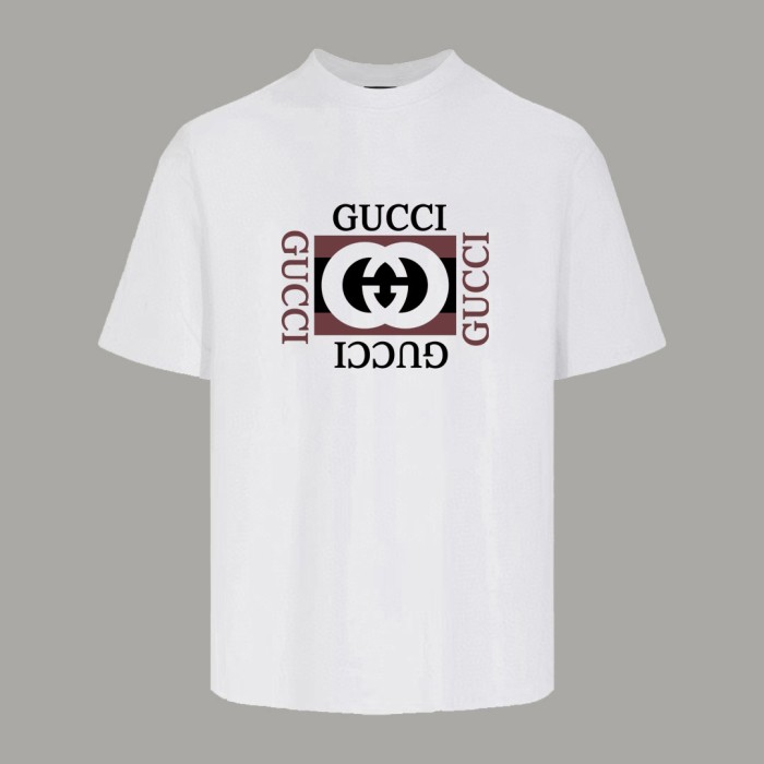 Gucci Print Cotton Short-sleeved T-shirt