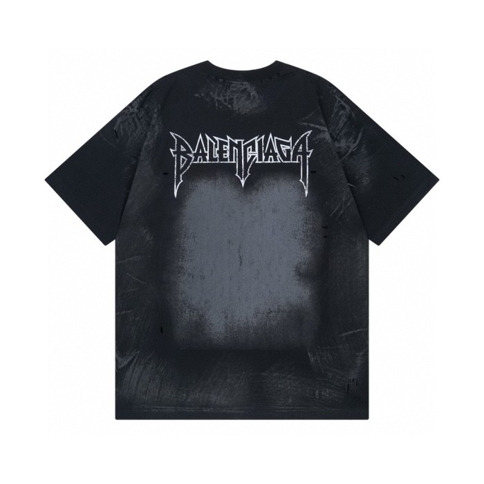 Balenciaga Men's Paris Moon Double Front T-shirt Oversized