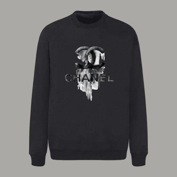 Chanel LOGO Cotton Jersey Crew Neck Sweatshirt