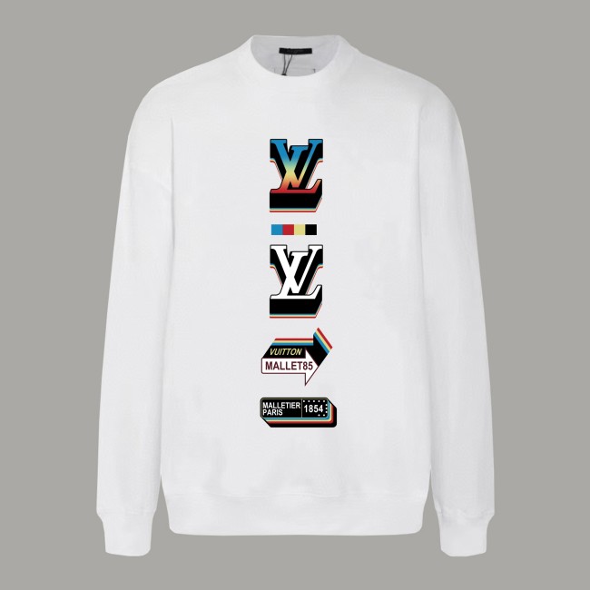 Louis Vuitton Printed Cotton Jersey Crew Neck Sweatshirt