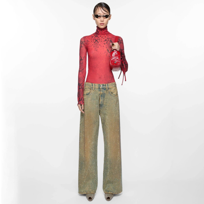 Acne Studio Crystal Rhinestone Jeans