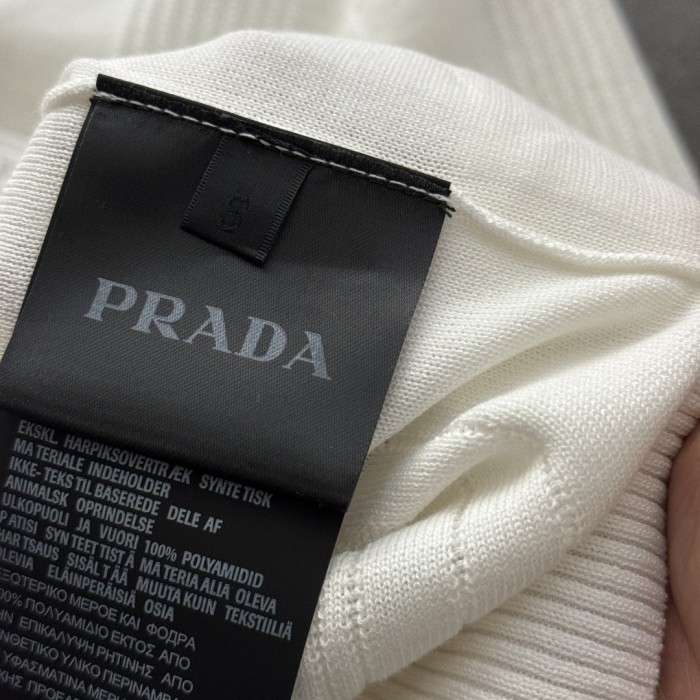 Prada Metal Logo Short-Sleeved T-Shirt