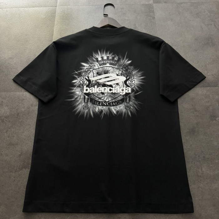 Balenciaga Logo Embroidered Short-Sleeved T-Shirt