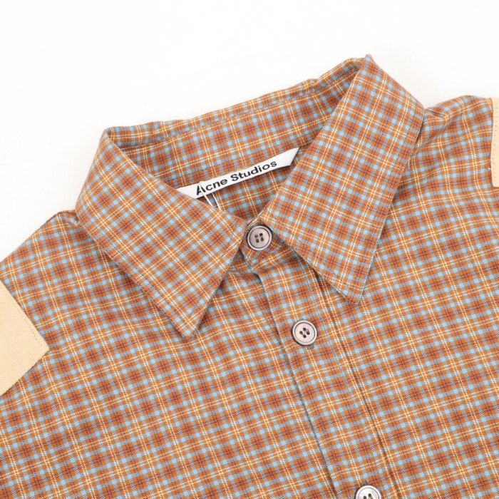 Acne Studios Men's Sampa Dry Flannel Check Shirt