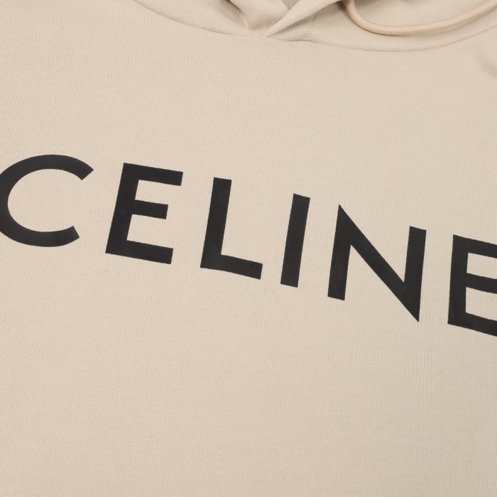 Celine 2021 Signature Logo Hoodie