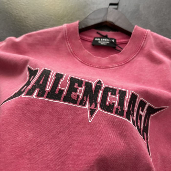 Balenciaga Snowflake Print Short-Sleeved T-Shirt