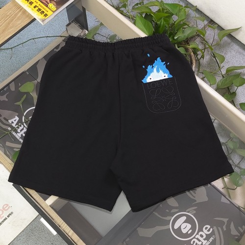 Loewe Flame Logo Embroidered Shorts
