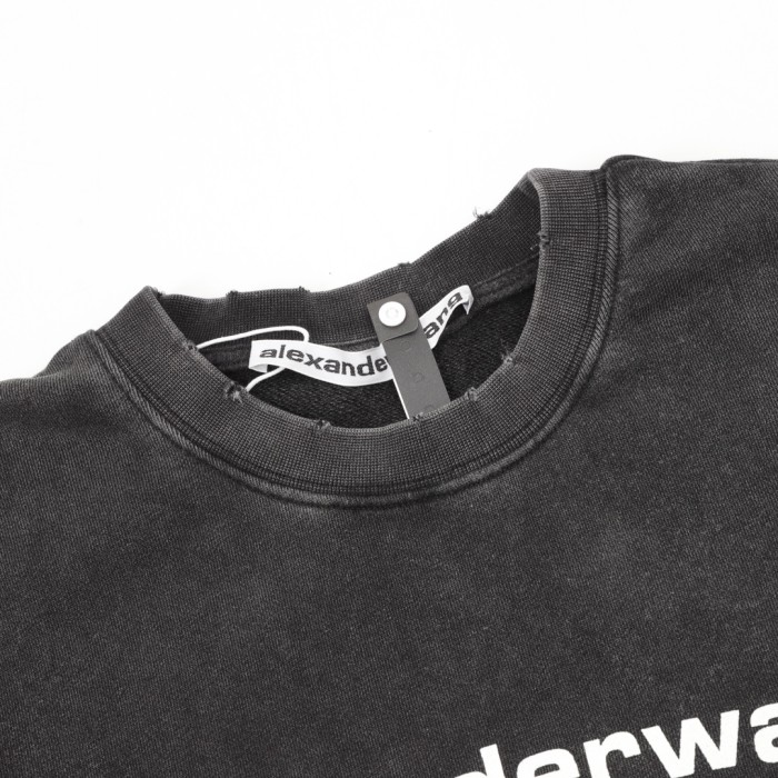 Alexander Wang Sweater With Oversized Logo Sweatshirt