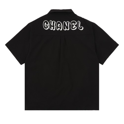 Chanel Peace Dove Print Woven POLO Shirt
