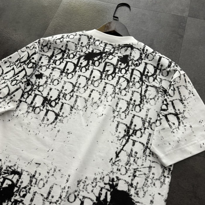 Dior Jacquard Logo Short-sleeved T-shirt