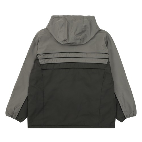 Chanel CC Embroidery Zip-Up Hooded Trench Jacket