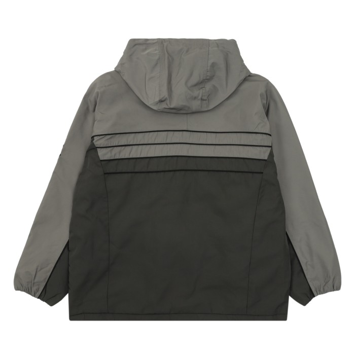 Chanel CC Embroidery Zip-Up Hooded Trench Jacket