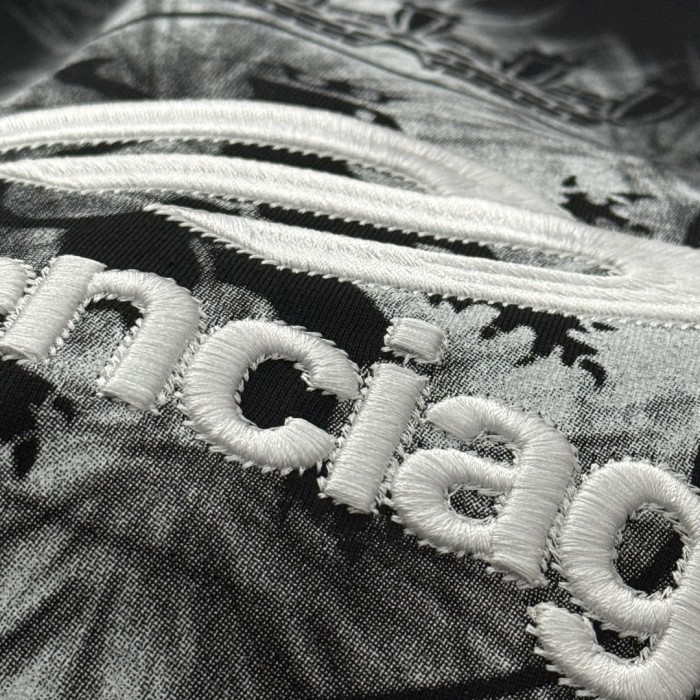 Balenciaga Logo Embroidered Short-Sleeved T-Shirt