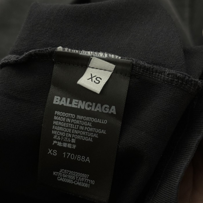Balenciaga Baseball Signature Short Sleeve T-Shirt