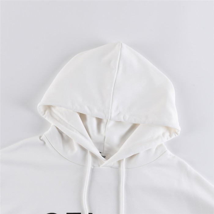 Celine 2021 Signature Logo Hoodie