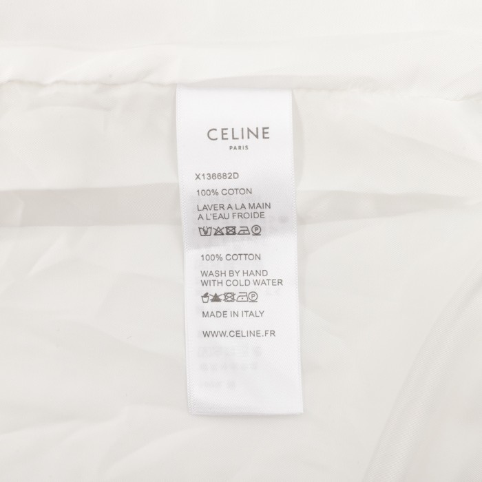 Celine Woven Zip-Up Jacket with Side Webbing