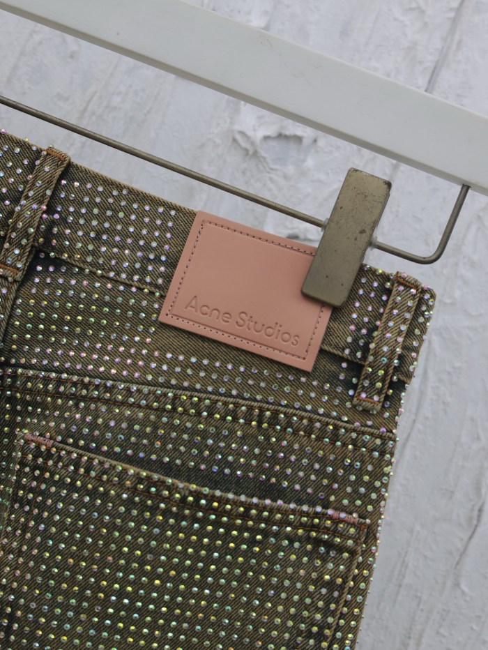 Acne Studio Crystal Rhinestone Jeans