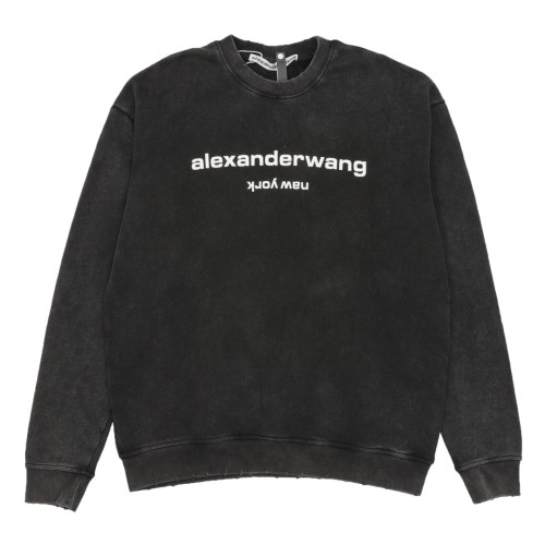 Alexander Wang Sweater With Oversized Logo Sweatshirt