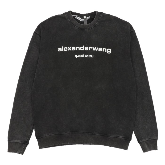 Alexander Wang Sweater With Oversized Logo Sweatshirt
