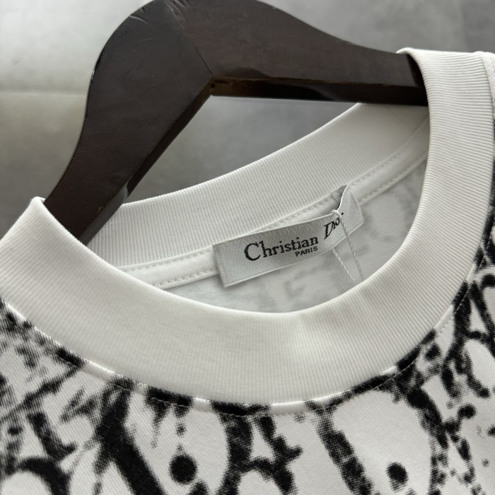 Dior Jacquard Logo Short-sleeved T-shirt