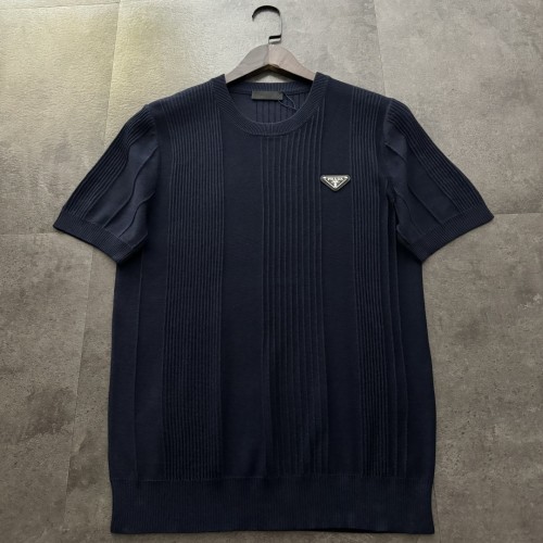 Prada Metal Logo Short-Sleeved T-Shirt