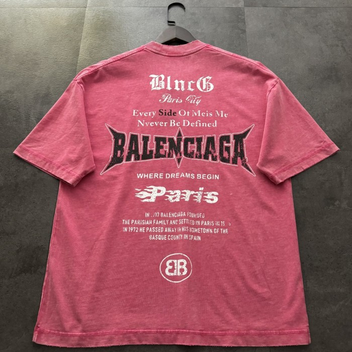 Balenciaga Snowflake Print Short-Sleeved T-Shirt