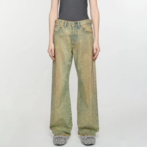 Acne Studio Crystal Rhinestone Jeans