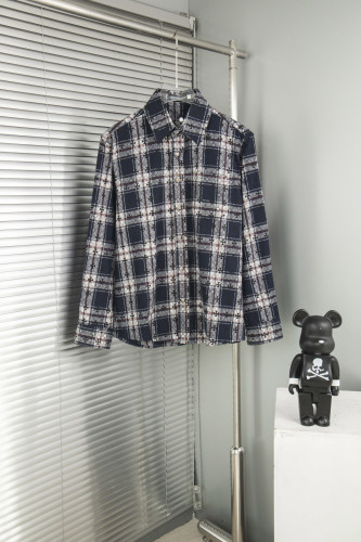 Chrome Hearts Jacquard Cross Logo Check Shirt